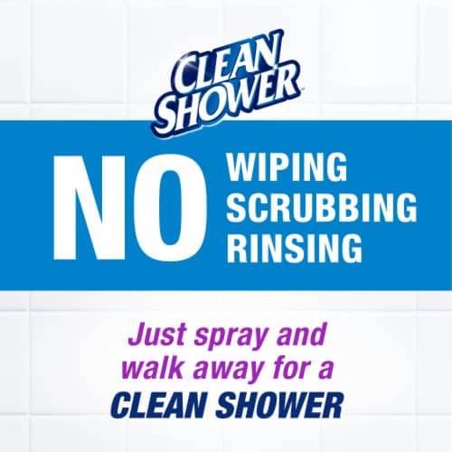 Clean Shower Fresh Clean Scent Daily Shower Cleaner Perspective: left