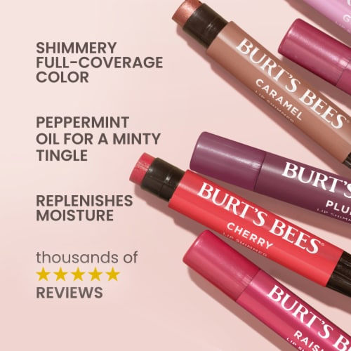 Burt's Bees Moisturizing Caramel Lip Shimmer Perspective: left