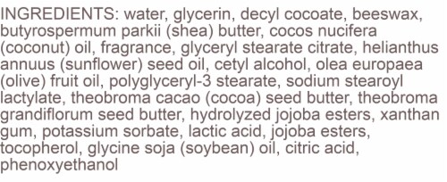Burts Bees Dry Skin Cocoa and Cupuaçu Butter Body Lotion Perspective: left