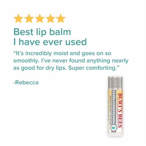 Burts Bees Ultra Conditioning Moisturizing Lip Balm, 1 ct - Harris Teeter