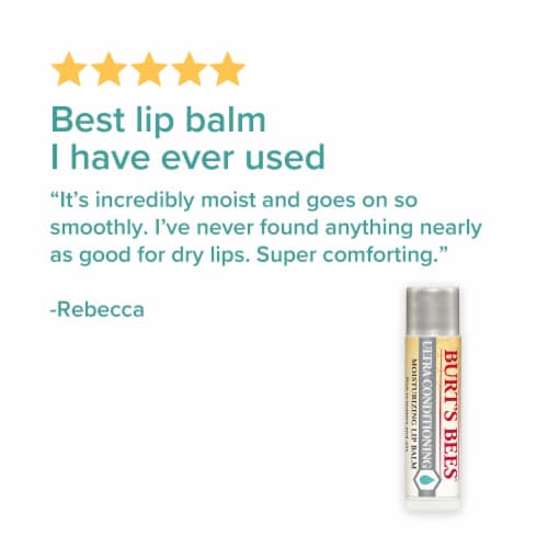 Burts Bees Ultra Conditioning Moisturizing Lip Balm, 2 ct - Kroger