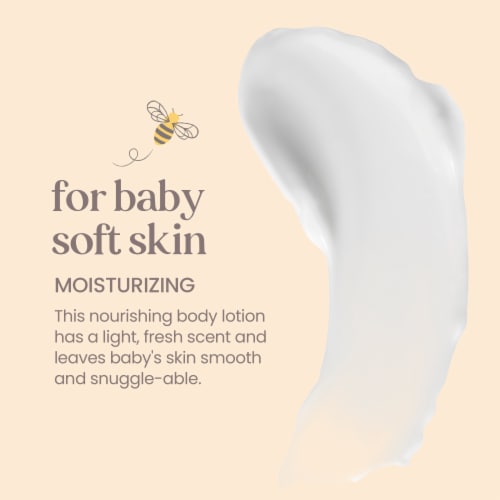 Burt's Bees Baby Original Scent Sunflower Seed Oil Nourishing Lotion Perspective: left