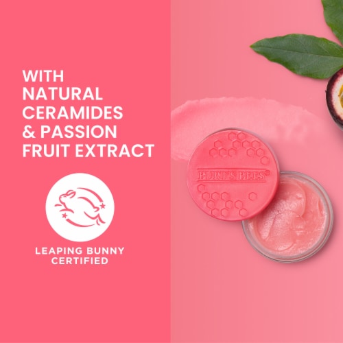 Burts Bees Passion Fruit and Chamomile Overnight Intensive Lip Treatment Perspective: left