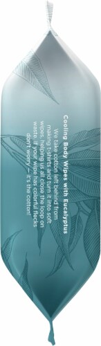 Burt’s Bees Eucalyptus Cooling Pre-Moistened Body Wipes Perspective: left