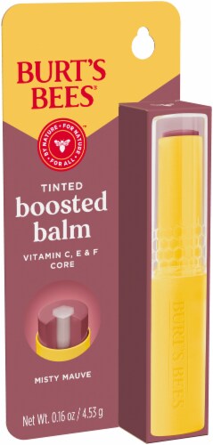 Burt's Bees® Tinted Boosted Lip Balm - Misty Mauve Perspective: left