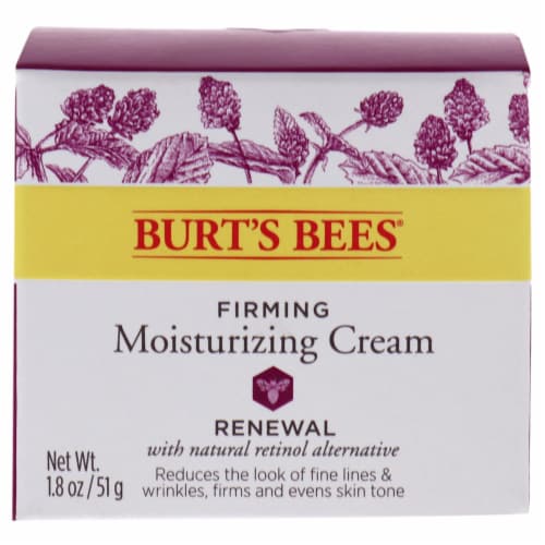 Burt's Bees Renewal Bakuchiol Natural Retinol Alternative Firming Moisturizing Cream Perspective: left