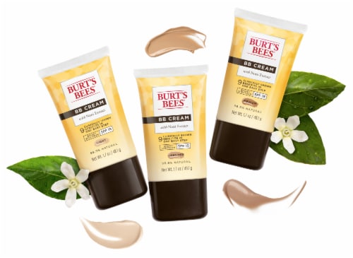 Burt's Bees SPF 15 Medium BB Cream Perspective: left