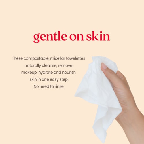Burt's Bees Micellar with Coconut & Lotus Water Facial Towelettes Perspective: left