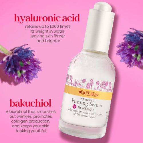 Burt's Bees Renewal Bakuchiol Natural Retinol Alternative Intensive Firming Serum Perspective: left