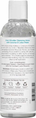 Burt's Bees Micellar with Coconut & Lotus Extract Cleansing Water Perspective: left