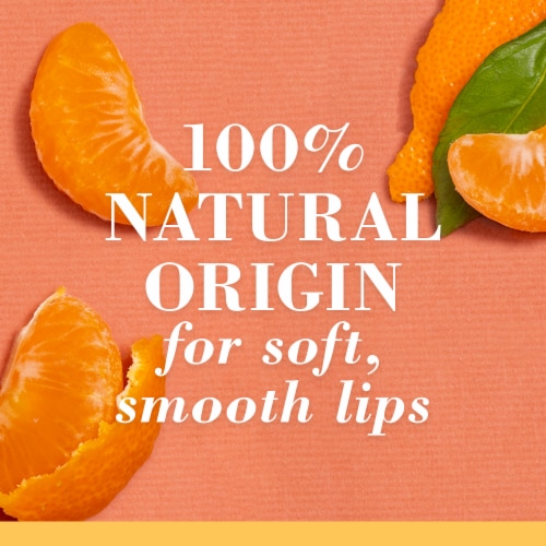 Burt's Bees Squeezy Mandarin Granita Tinted Lip Balm Perspective: left