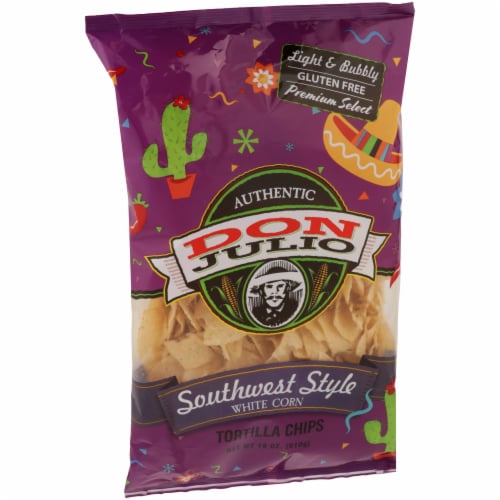 Don Julio Southwest Style White Corn Tortilla Chips Perspective: left