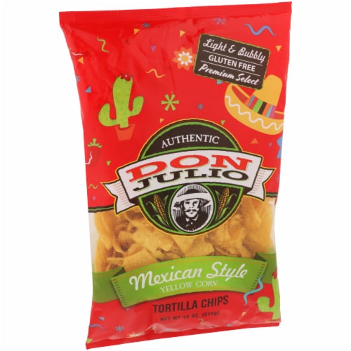 Don Julio Mexican Style Yellow Corn Tortilla Chips Perspective: left