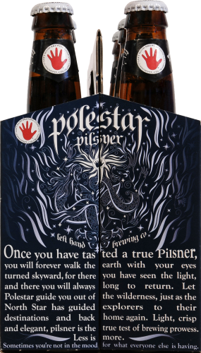 Left Hand Brewing Polestar Pilsner Perspective: left