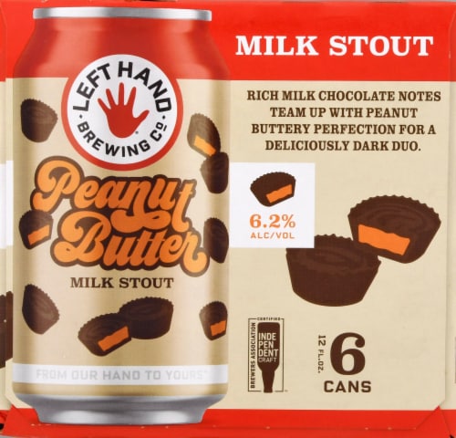 Left Hand Brewing Co. Peanut Butter Milk Stout Perspective: left