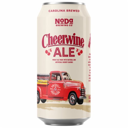 NoDa Brewing Company Cheerwine Wheat Ale Craft Beer Perspective: left