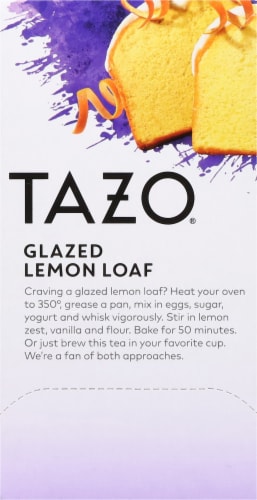 Tazo® Dessert Delights Glazed Lemon Loaf Herbal Tea Bags Perspective: left