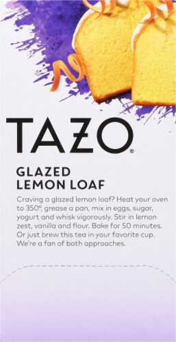 Tazo® Glazed Lemon Loaf Herbal Tea Bags Perspective: left