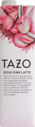 Tazo® Rose Pink Latte Herbal Tea Concentrate Perspective: left