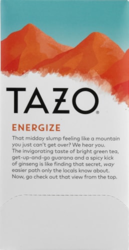 Tazo® Energize Green Tea Bags Perspective: left
