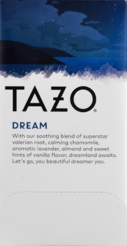 Tazo® Dream Caffeine Free Herbal Tea Bags Perspective: left