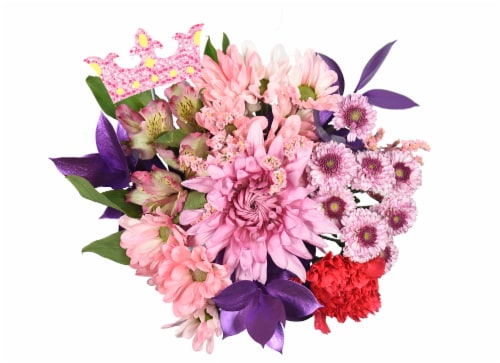 Cupid's Cuties Fresh Flowers Bouquet - Assorted Perspective: left