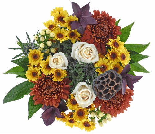 Autumn Hues Bouquet Perspective: left
