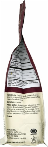 Teeccino Caffine Free Hazelnut Medium Roast Herbal Ground Coffee Perspective: left