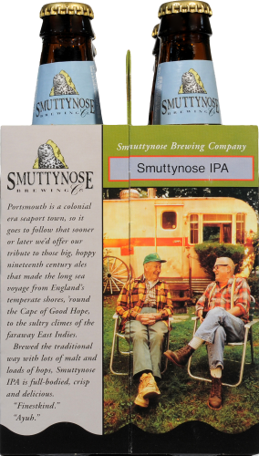 Smuttynose IPA Bottles Perspective: left