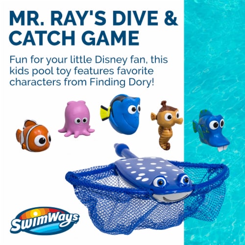SwimWays Disney Finding Dory Mr. Ray's Dive and Catch Game Perspective: left