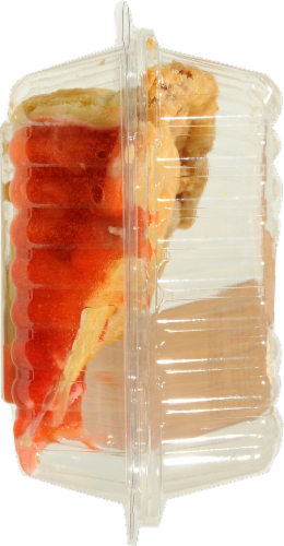 Strawberry Rhubarb Pie Slice Perspective: left