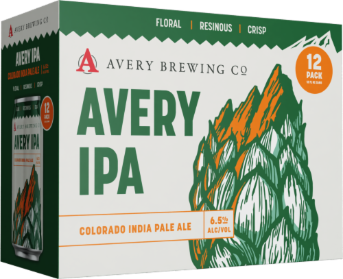Avery India Pale Ale Craft Beer Cans Perspective: left