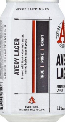 Avery Brewing Co. Lager Perspective: left