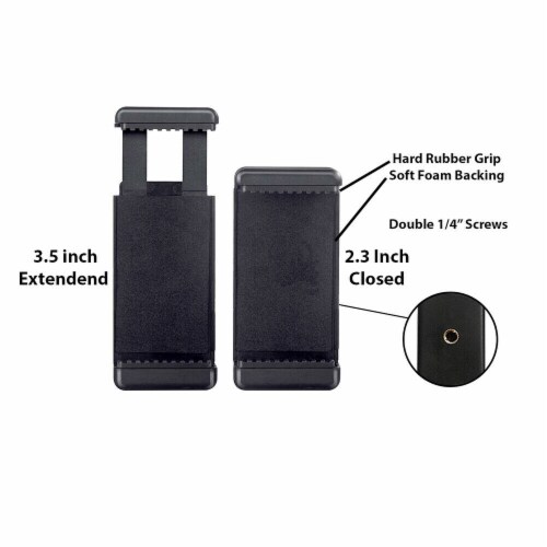 Vivitar Camera And Smartphone Sports Action Grip With Phone Clamp And Cold Shoe Perspective: left