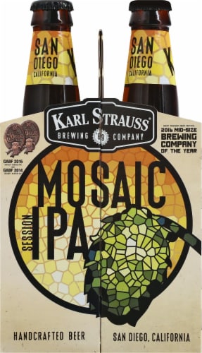 Karl Strauss Brewing Company Mosaic Session IPA Perspective: left