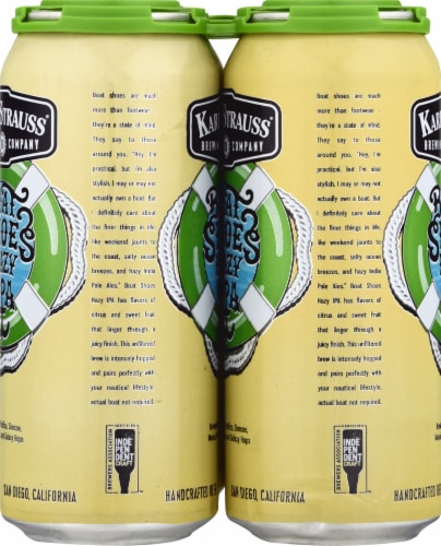 Karl Strauss Brewing Company Boat Shoes Hazy IPA Perspective: left