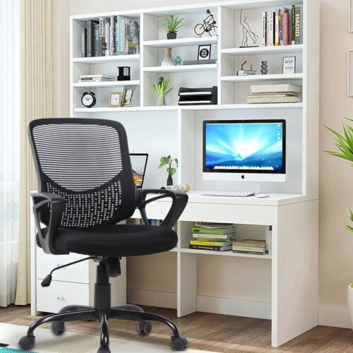 Smugdesk Mid Back Swivel Executive Computer Chair w Adjustable