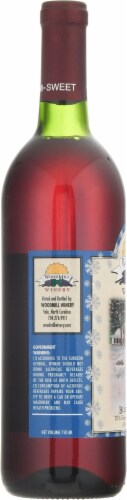 Woodmill Winery Blue Christmas North Carolina Wine Perspective: left