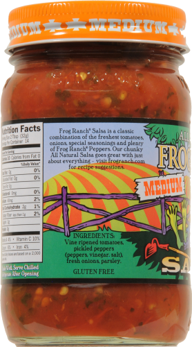 Frog Ranch® All Natural Medium Salsa Perspective: left