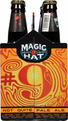 Magic Hat Brewing Company® #9 Not Quite Pale Ale Beer Perspective: left