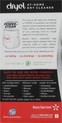 Dryel Home Dry Cleaning Refill Laundry Supplies Perspective: left