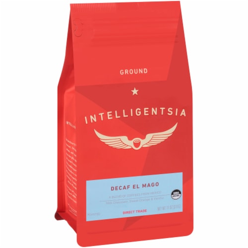 Intelligentsia Organic Decaf El Mago Ground Coffee Perspective: left