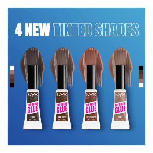 NYX Professional Makeup The Brow Glue 01 Clear Perspective: left