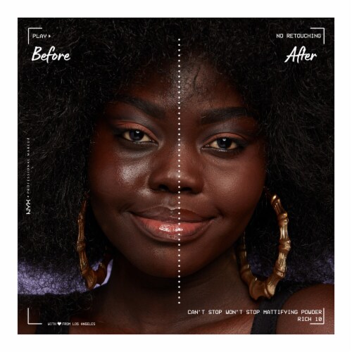 NYX Professional Makeup Can't Stop Won't Stop Mattifying Powder - Rich Perspective: left