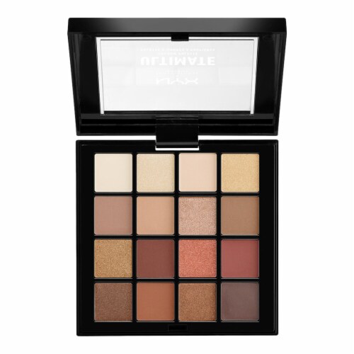 NYX Professional Makeup Ultimate Eye Shadow Palette Warm Neutrals Perspective: left