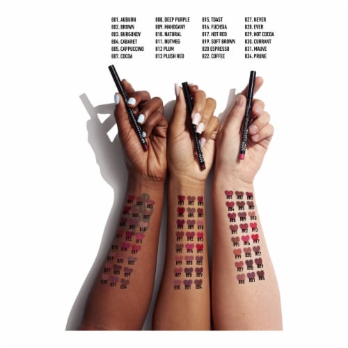 NYX Professional Makeup Slim Lip Pencil Lip Liner 817 Hot Red Perspective: left