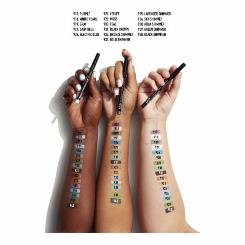 NYX Professional Makeup Slim Eye Pencil Eyeliner 931 Black Brown Perspective: left
