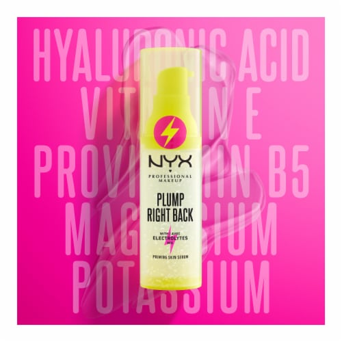 NYX Professional Makeup Plump Right Back Face Primer + Serum with Electrolytes Perspective: left