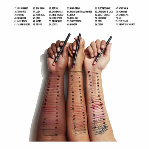 NYX Professional Makeup Suede Lip Liner Matte 57 Spicy Perspective: left