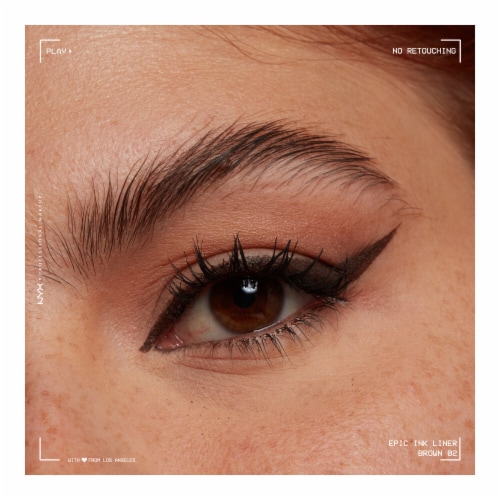NYX Professional Makeup Epic Ink Eye Liner Brown Perspective: left